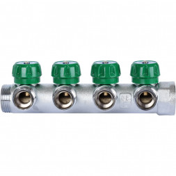 SMB-6850-013404 STOUT Коллектор регулирующий 1 , 4 отвода 3/4  ЕК