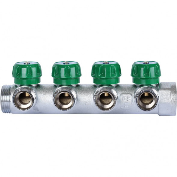 SMB-6850-013404 STOUT Коллектор регулирующий 1 , 4 отвода 3/4  ЕК