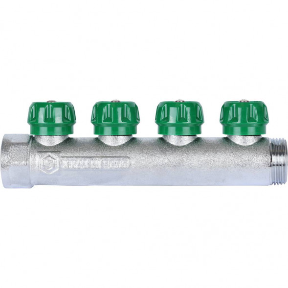 SMB-6850-013404 STOUT Коллектор регулирующий 1 , 4 отвода 3/4  ЕК