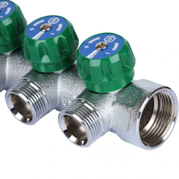SMB-6850-013404 STOUT Коллектор регулирующий 1 , 4 отвода 3/4  ЕК