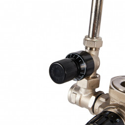 SDG-0120-002000 STOUT Насосно-смесительный узел с термостатическим клапаном и байпасом, без насоса