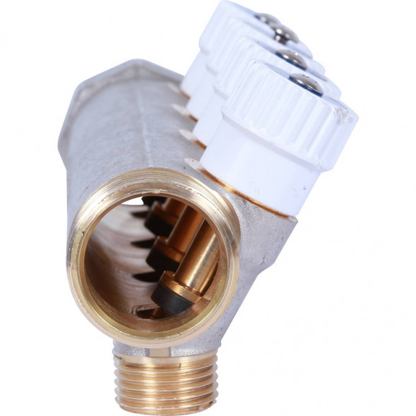 SMB 6852 011204 STOUT Коллектор распределительный 1 , 4 отвода 1/2  плоское уплотнение