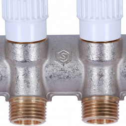 SMB 6852 011204 STOUT Коллектор распределительный 1 , 4 отвода 1/2  плоское уплотнение
