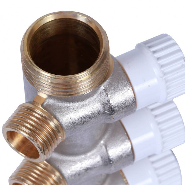 SMB 6852 011204 STOUT Коллектор распределительный 1 , 4 отвода 1/2  плоское уплотнение