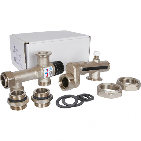 SDG-0120-005010 STOUT Насосно-смесительный узел с термостатическим клапаном 20-55°C, без насоса