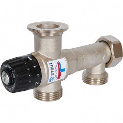SDG-0120-005010 STOUT Насосно-смесительный узел с термостатическим клапаном 20-55°C, без насоса