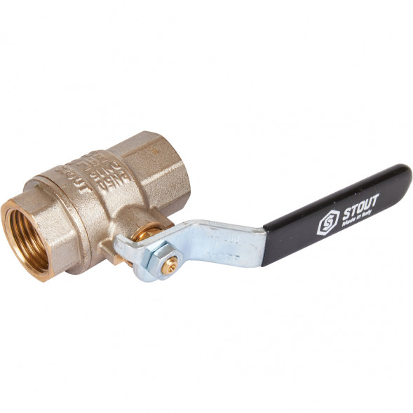 Кран шаровой полнопроходной STOUT ВР/ВР, ручка рычаг 1/2