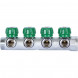 SMB-6850-011204 STOUT Коллектор регулирующий 1 , 4 отвода 1/2 под компрессионный фитинг для полимерных труб