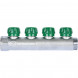 SMB-6850-011204 STOUT Коллектор регулирующий 1 , 4 отвода 1/2 под компрессионный фитинг для полимерных труб
