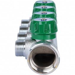 SMB-6850-011204 STOUT Коллектор регулирующий 1 , 4 отвода 1/2 под компрессионный фитинг для полимерных труб