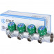 SMB-6850-011204 STOUT Коллектор регулирующий 1 , 4 отвода 1/2 под компрессионный фитинг для полимерных труб