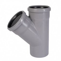 Тройник 50 х 50 х 45' белый, HTEAw