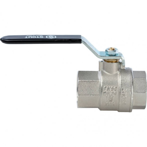 Кран шаровой STOUT полнопроходной, ВР/ВР, ручка рычаг 3/4