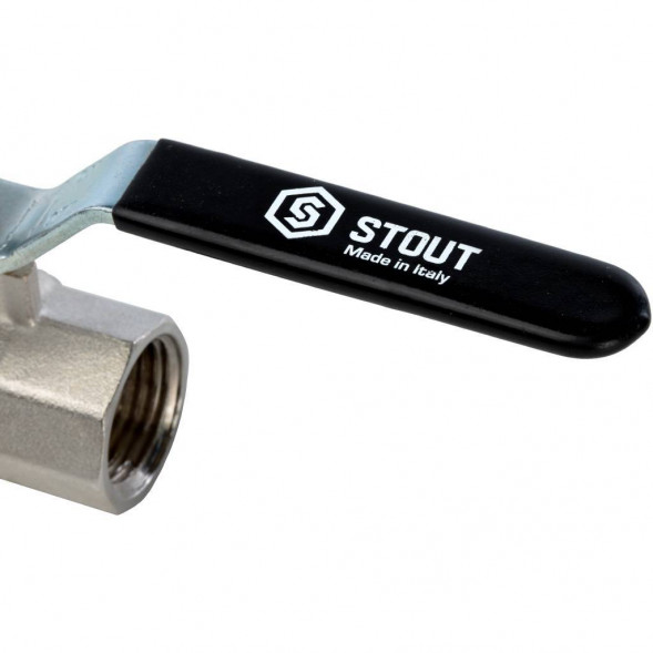 Кран шаровой STOUT полнопроходной, ВР/ВР, ручка рычаг 3/4