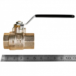 Кран шаровой полнопроходной STOUT ВР/ВР ручка рычаг 1/2