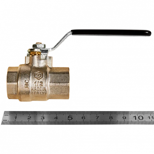 Кран шаровой полнопроходной STOUT ВР/ВР ручка рычаг 1/2