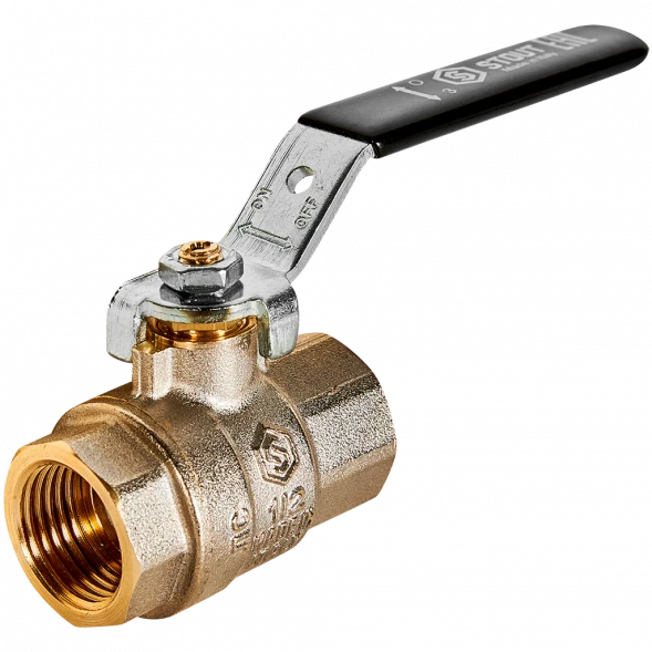 Кран шаровой полнопроходной STOUT ВР/ВР ручка рычаг 1/2