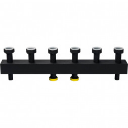 SDG-0016-004003 STOUT Стальной распределительный коллектор 3 отопительных контура. В теплоизоляции DN 25