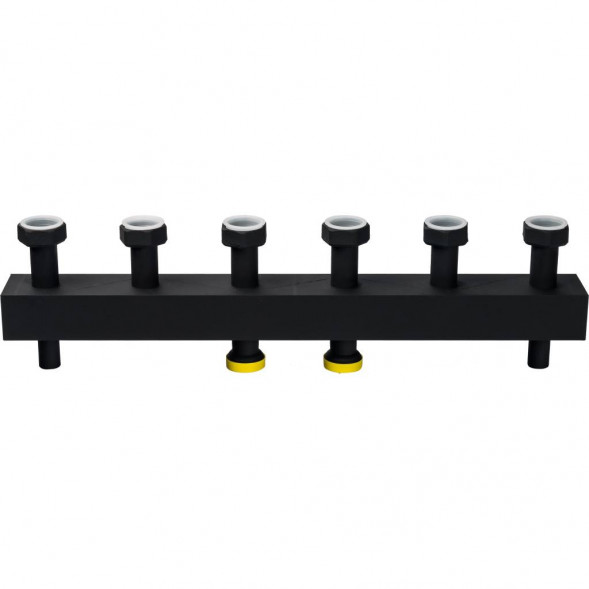 SDG-0016-004003 STOUT Стальной распределительный коллектор 3 отопительных контура. В теплоизоляции DN 25