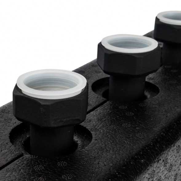 SDG-0016-004003 STOUT Стальной распределительный коллектор 3 отопительных контура. В теплоизоляции DN 25