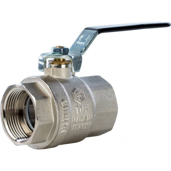 Кран шаровой STOUT полнопроходной, ВР/ВР, ручка рычаг 1 1/4