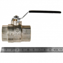 Кран шаровой полнопроходной STOUT ВР/ВР ручка рычаг 3/4