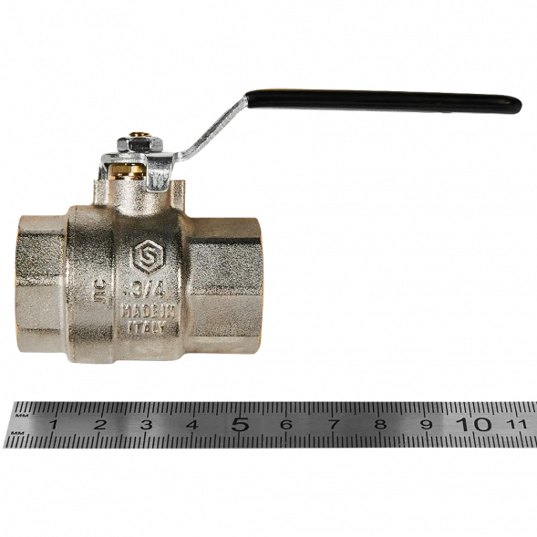Кран шаровой полнопроходной STOUT ВР/ВР ручка рычаг 3/4