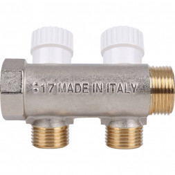 SMB 6851 341202 STOUT Коллектор распределительный 3/4 , 2 отвода 1/2