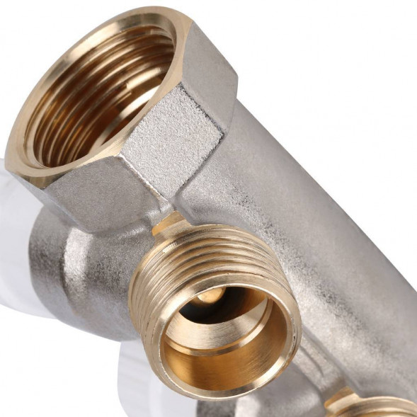 SMB 6851 341202 STOUT Коллектор распределительный 3/4 , 2 отвода 1/2