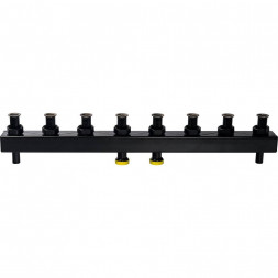 SDG-0016-004004 STOUT Стальной распределительный коллектор 4 отопительных контура. В теплоизоляции DN 25