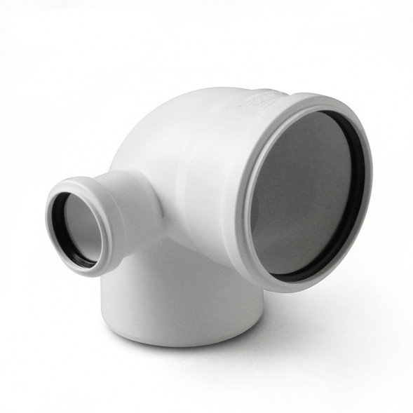Отвод с выходом левый Pro Aqua Stilte Белый 110x50/87,5