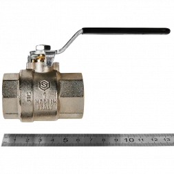 Кран шаровой полнопроходной STOUT ВР/ВР ручка рычаг 1