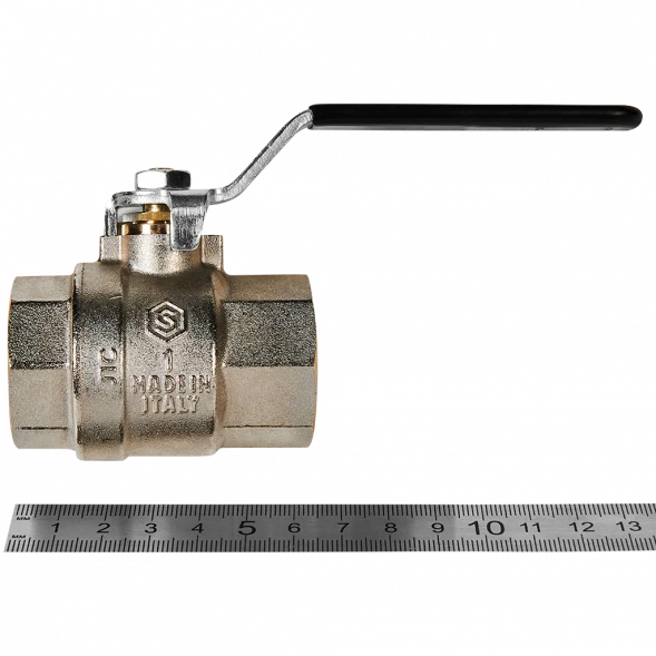 Кран шаровой полнопроходной STOUT ВР/ВР ручка рычаг 1