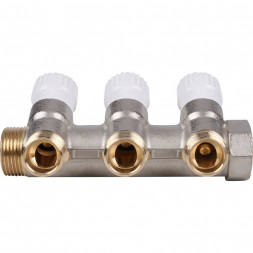 SMB 6851 341203 STOUT Коллектор распределительный 3/4 , 3 отвода 1/2