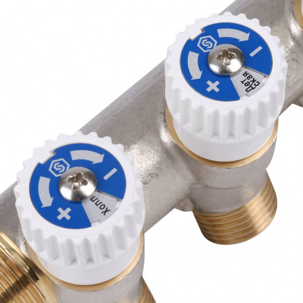 SMB 6851 341203 STOUT Коллектор распределительный 3/4 , 3 отвода 1/2