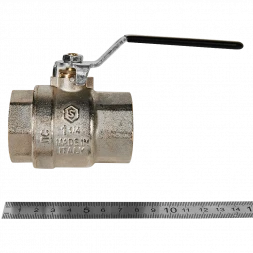 Кран шаровой полнопроходной STOUT ВР/ВР ручка рычаг 1 1/4