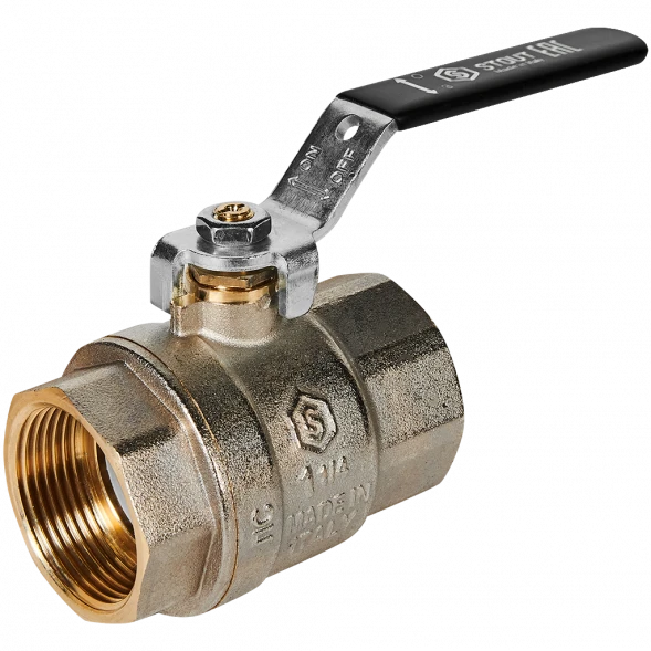 Кран шаровой полнопроходной STOUT ВР/ВР ручка рычаг 1 1/4