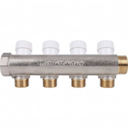 SMB 6851 341204  STOUT Коллектор распределительный 3/4 , 4 отвода 1/2