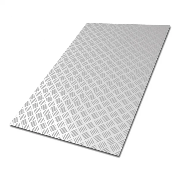 Лист алюминиевый рифленый "Квинтет", 1200х600