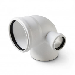 Отвод с выходом правый Pro Aqua Stilte Белый 110x50/87,5