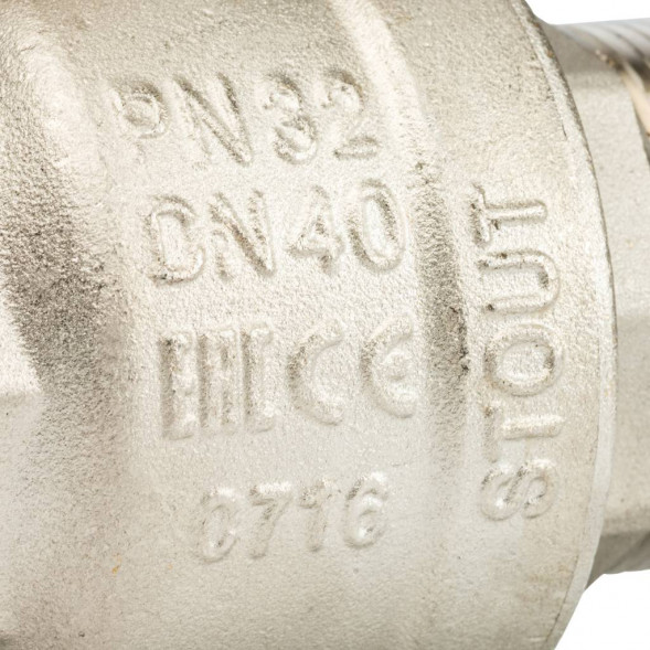 Кран шаровой STOUT полнопроходной, ВР/НР, ручка рычаг 1 1/2