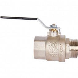 Кран шаровой STOUT полнопроходной, ВР/НР, ручка рычаг 1 1/4