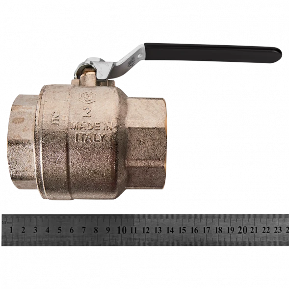 Кран шаровой полнопроходной STOUT ВР/ВР ручка рычаг 2