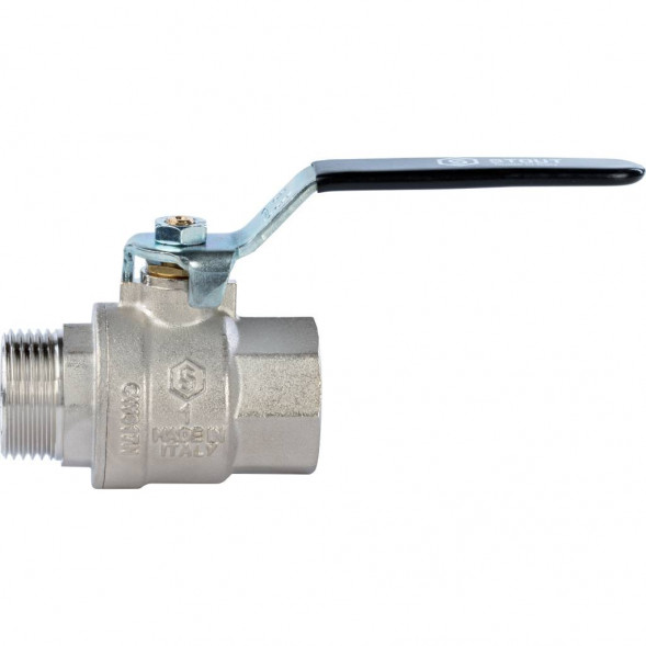 Кран шаровой STOUT полнопроходной, ВР/НР, ручка рычаг 1