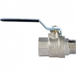 Кран шаровой STOUT полнопроходной, ВР/НР, ручка рычаг 1