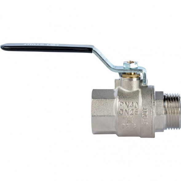 Кран шаровой STOUT полнопроходной, ВР/НР, ручка рычаг 1