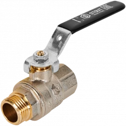 Кран шаровой полнопроходной STOUT ВР/НР ручка рычаг 1/2