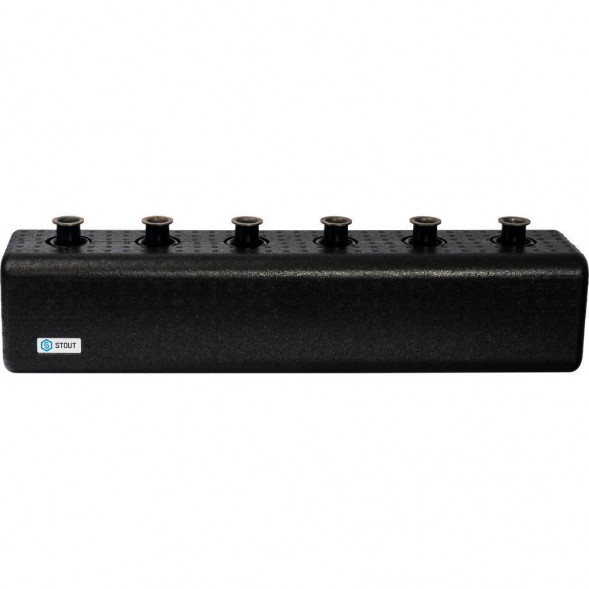 SDG-0018-004003 STOUT Стальной распределительный коллектор 3 отопительных контура с гидравлическим разделителем DN 25