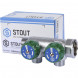 SMB-6849-341202 STOUT Коллектор регулирующий 3/4 , 2 отвода 1/2  плоское уплотнение