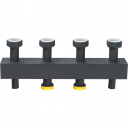 SDG-0016-004002 STOUT Стальной распределительный коллектор 2 отопительных контура. В теплоизоляции DN 25
